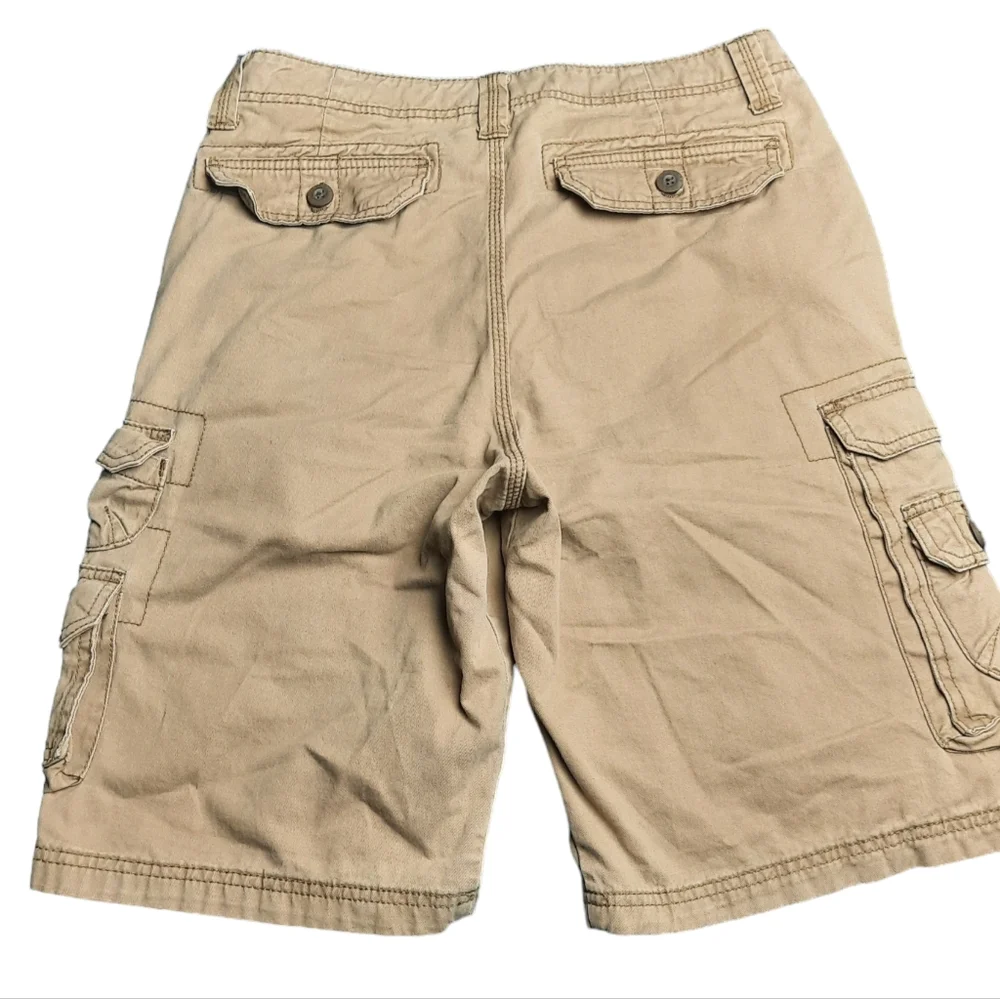 Lee Dungarees Cotton Khaki Cargo Shorts SZ 30